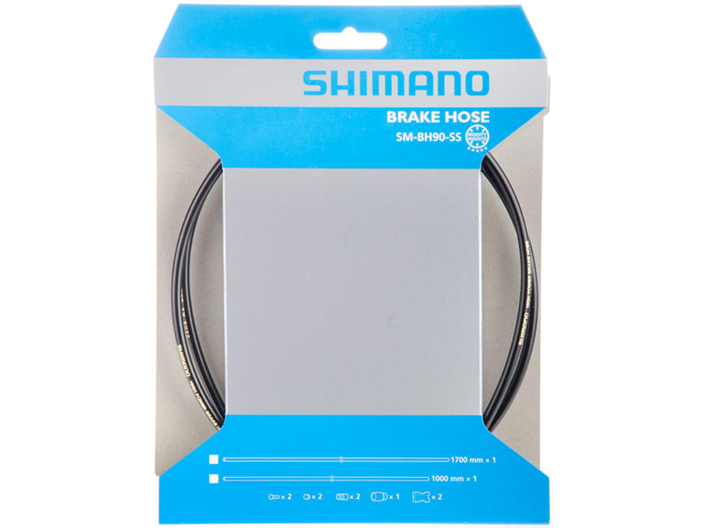 Bremseslange Model Sm Bh90 Ss 1700mm Sort fra Shimano