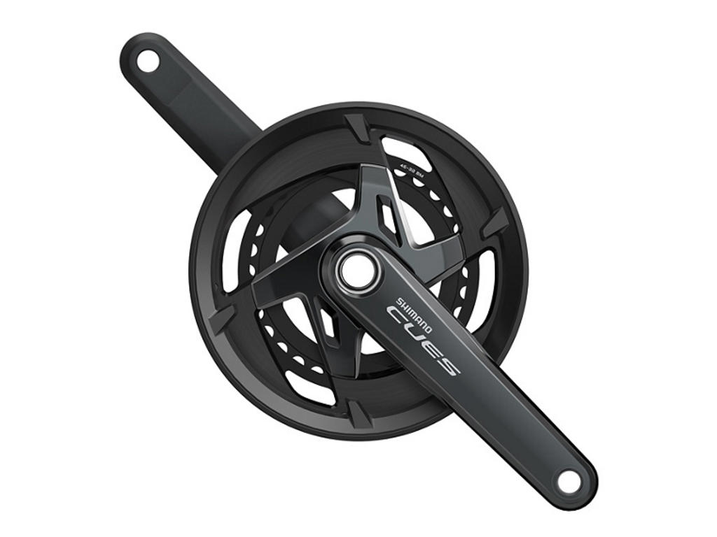 Cues Kranksæt   46 32t   11 Speed   170mm Pedalarm  Inkl. Kædeskærm   Fc U8000 2 fra Shimano