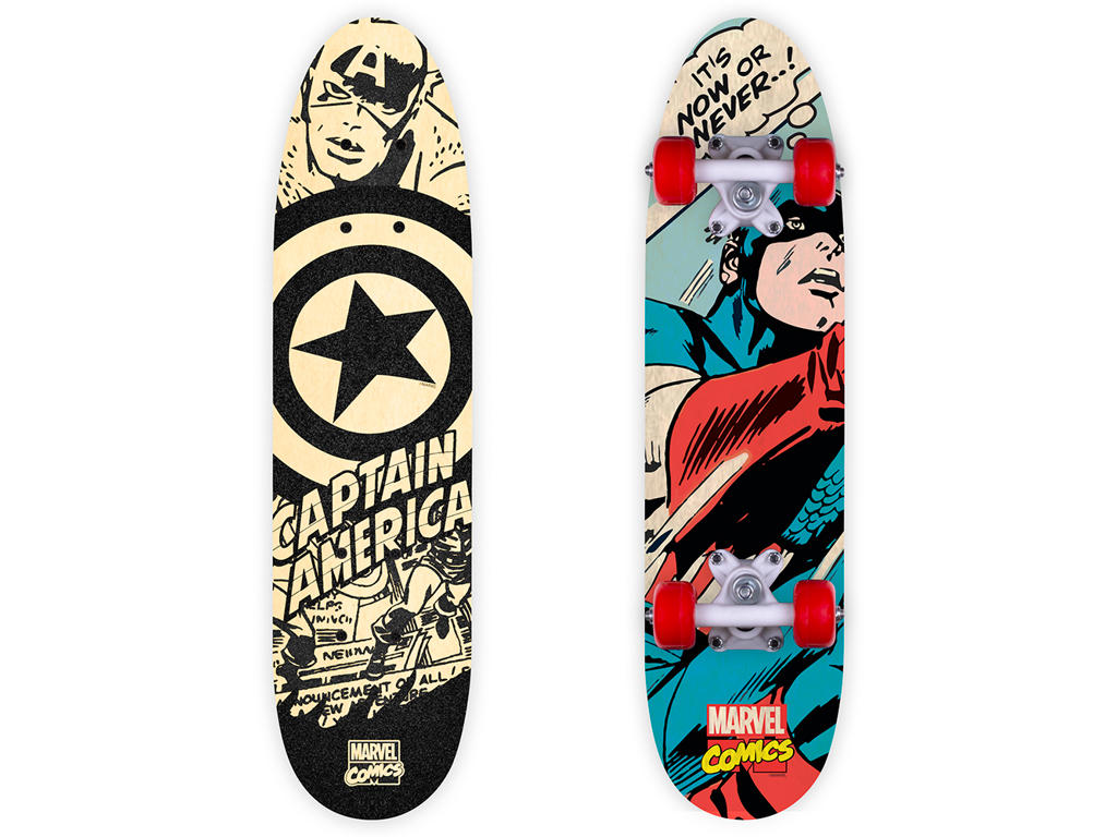Avengers   Skateboard   Sort Rød fra Seven
