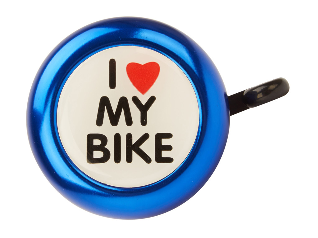 Ringeklokke   I Love My Bike   Blå fra Ongear