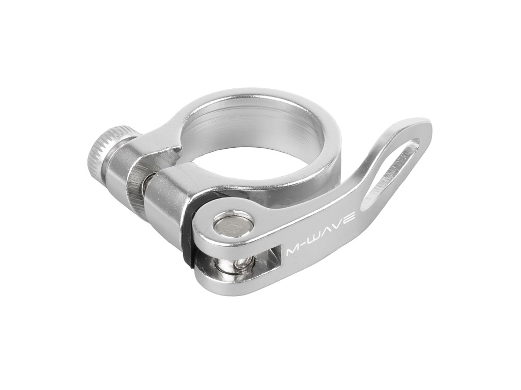 M Wave Clampy Qr   Sadelrørs Klampe   Aluminium   Quick Release    Sølv   Str. 31.8 Mm fra M-wave