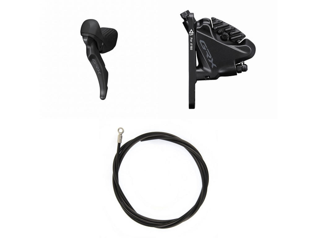 Grx   Skifte Og Bremsegrebssæt   Br Rx400 St Rx610   Venstre For   Hydraulisk   Sort fra Shimano