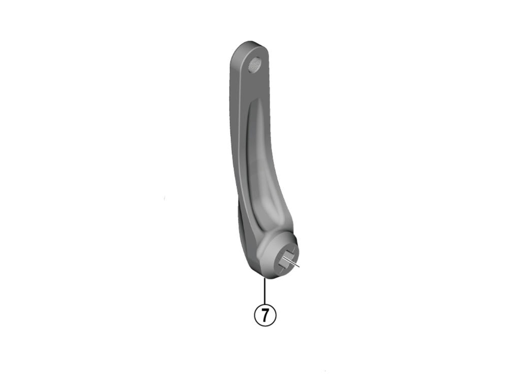 Acera   Pedalarm Til Fc M3010   Venstre   175 Mm Lang   Sølv fra Shimano