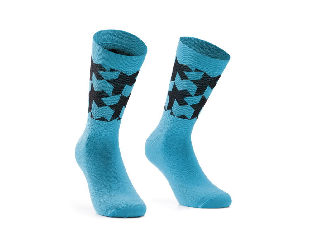 Monogram Socks Evo   Cykelstrømper   Hydro Blue   Str. 0 fra Assos