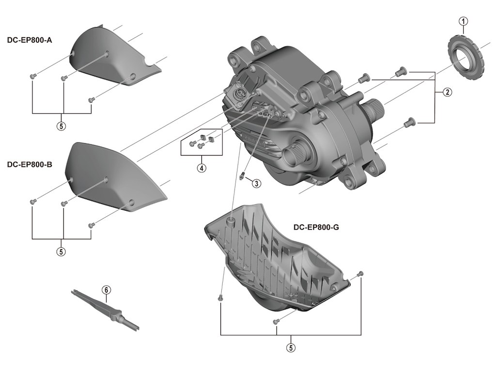 Steps Dækselskruer 3 Stk. Til Motor Dæksel Model Du Ep800 fra Shimano