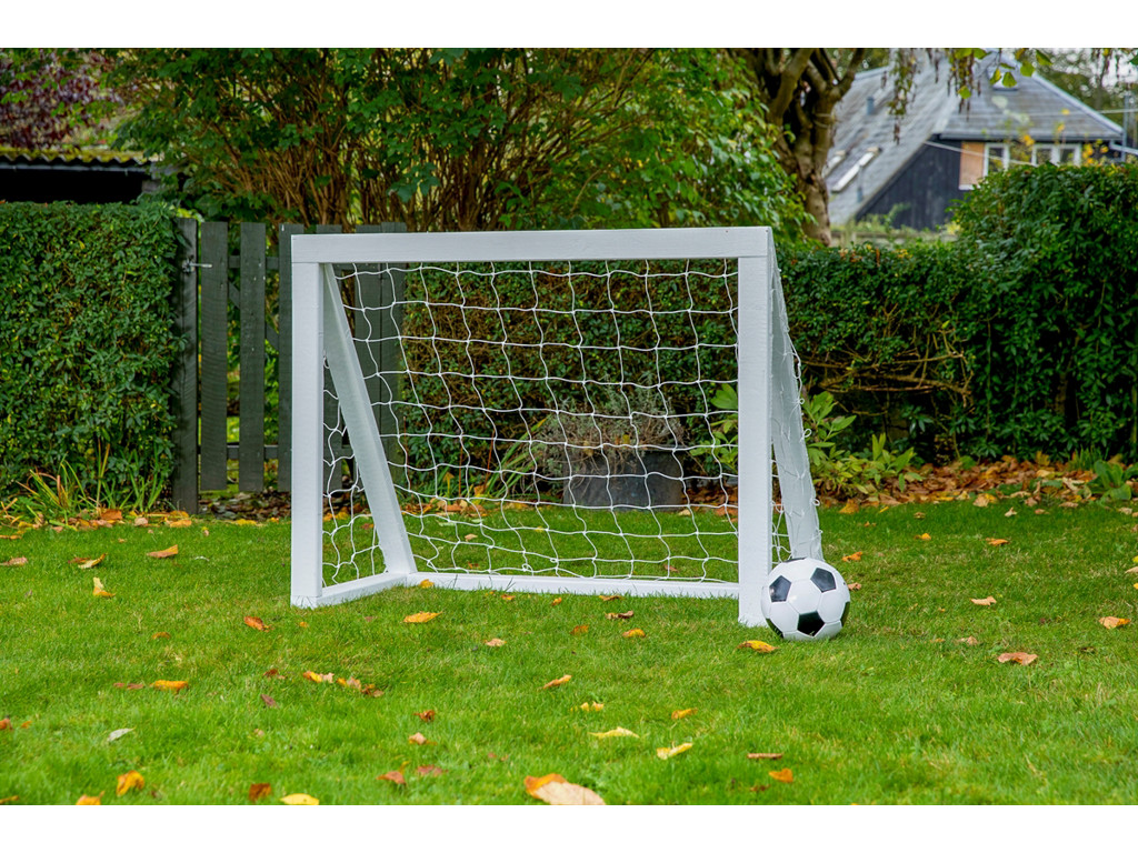 Pro Micro Hvid   Fodboldmål I Træ   125x100 Cm fra Homegoal