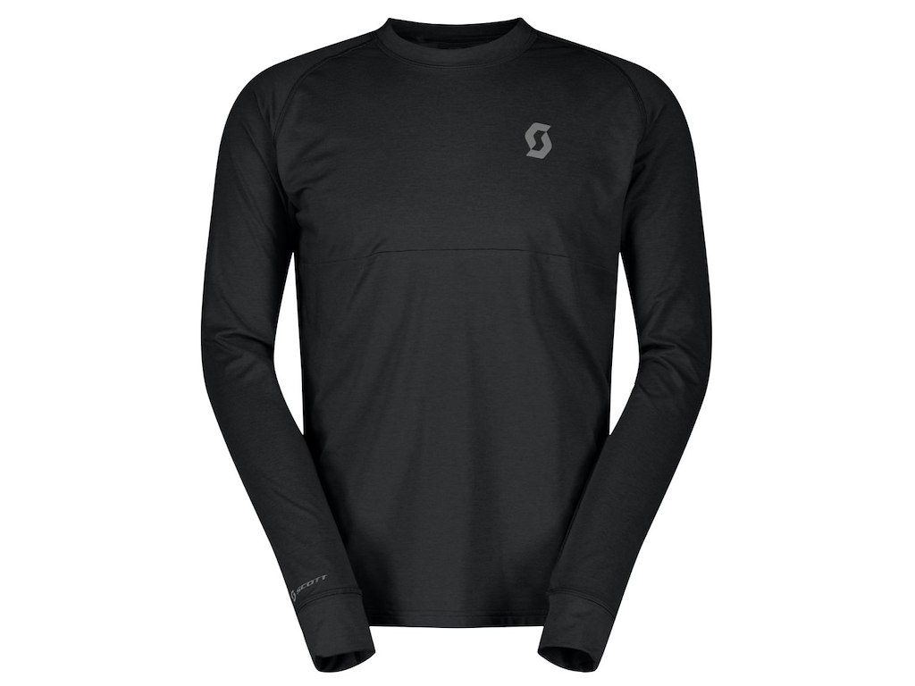 Trail Storm Warm Light Tee Ls   Cykeltrøje   Herre   Sort   M fra Scott