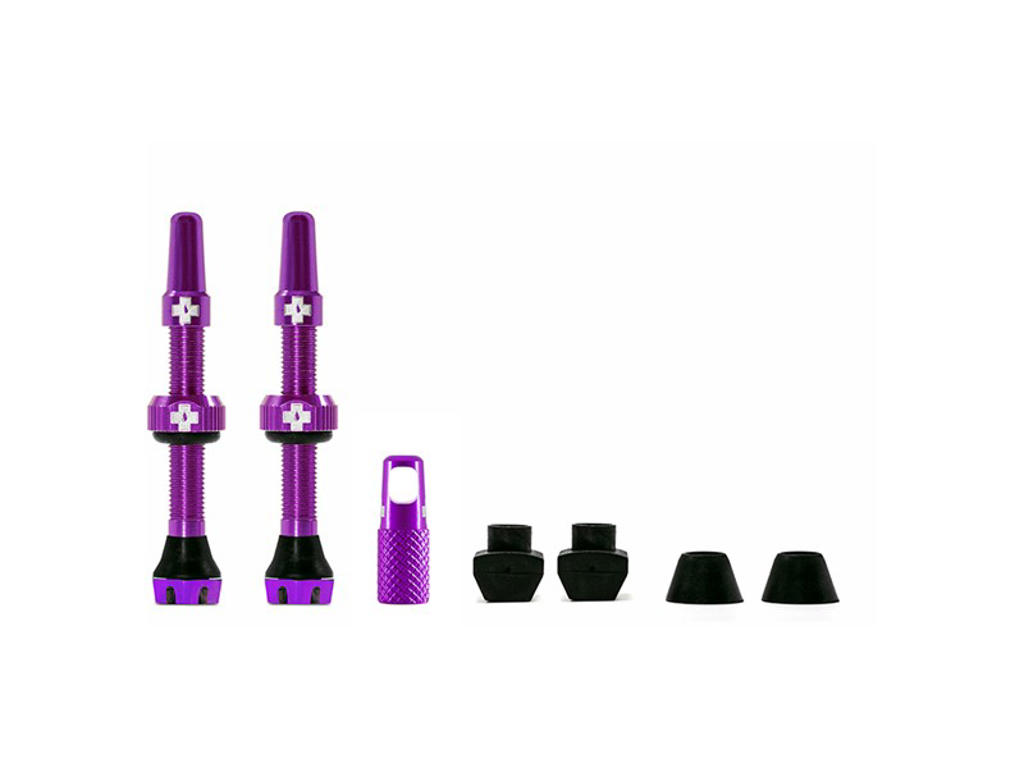 Muc Off   Tubeless Ventiler   44mm Lange   Lilla   2 Stk. fra Muc-off