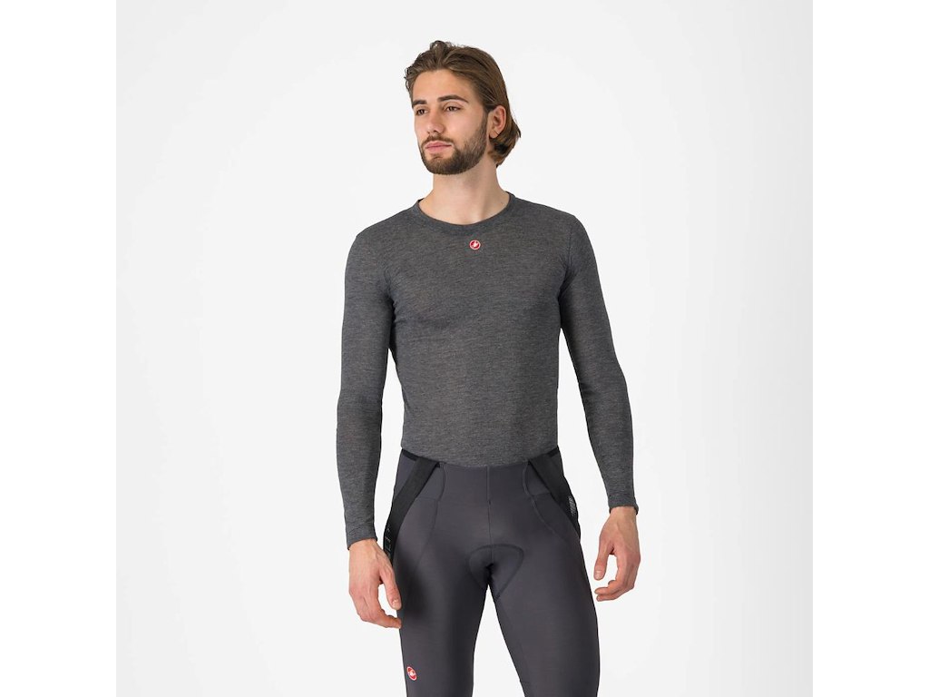 Medio Baselayer Ls   Svedundertrøje   Melange Gray   L fra Castelli