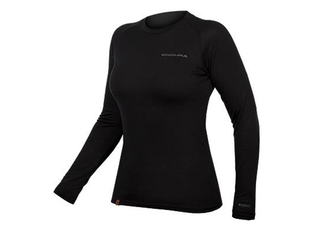 Baabaa Blend   L S Baselayer   Svedundertrøje   Dame   Sort   Str. L fra Endura