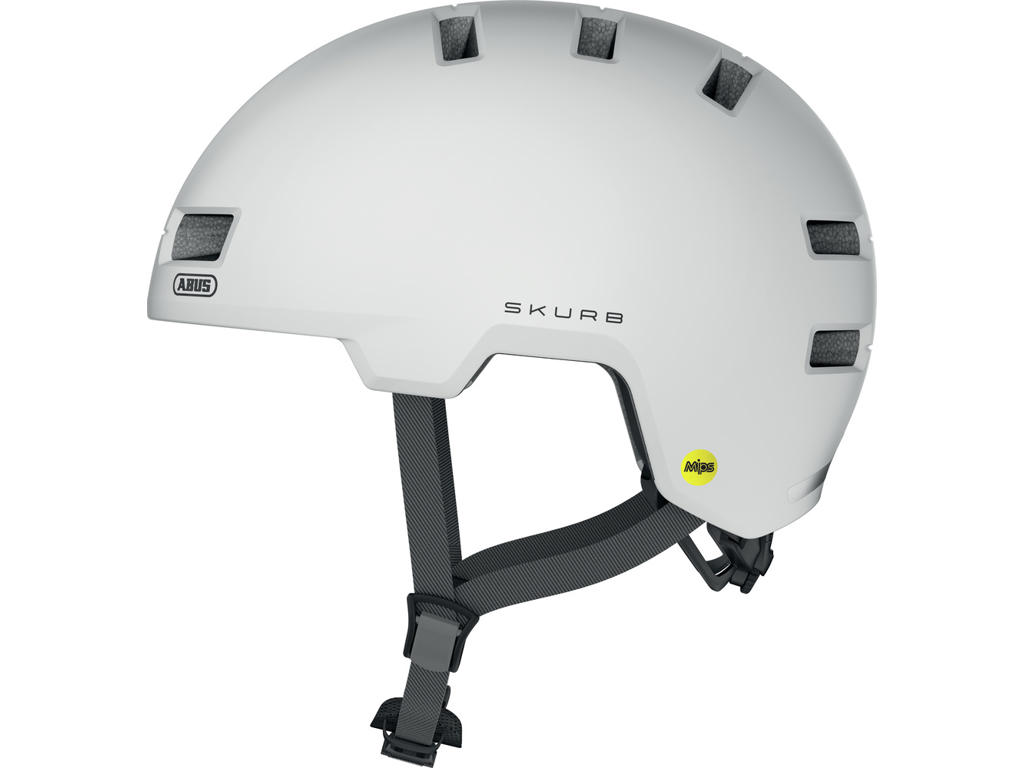 Skurb Mips   Cykelhjelm   Polar White   Str. S fra Abus