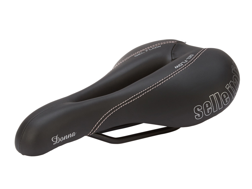 Lady Donna   Cykelsadel   Dame   Sort fra Selle Italia