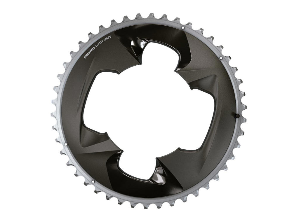 Force   Klinge 46 Tands Rund   2 X 12 Gear   4 Huls ø107mm   Sort fra Sram
