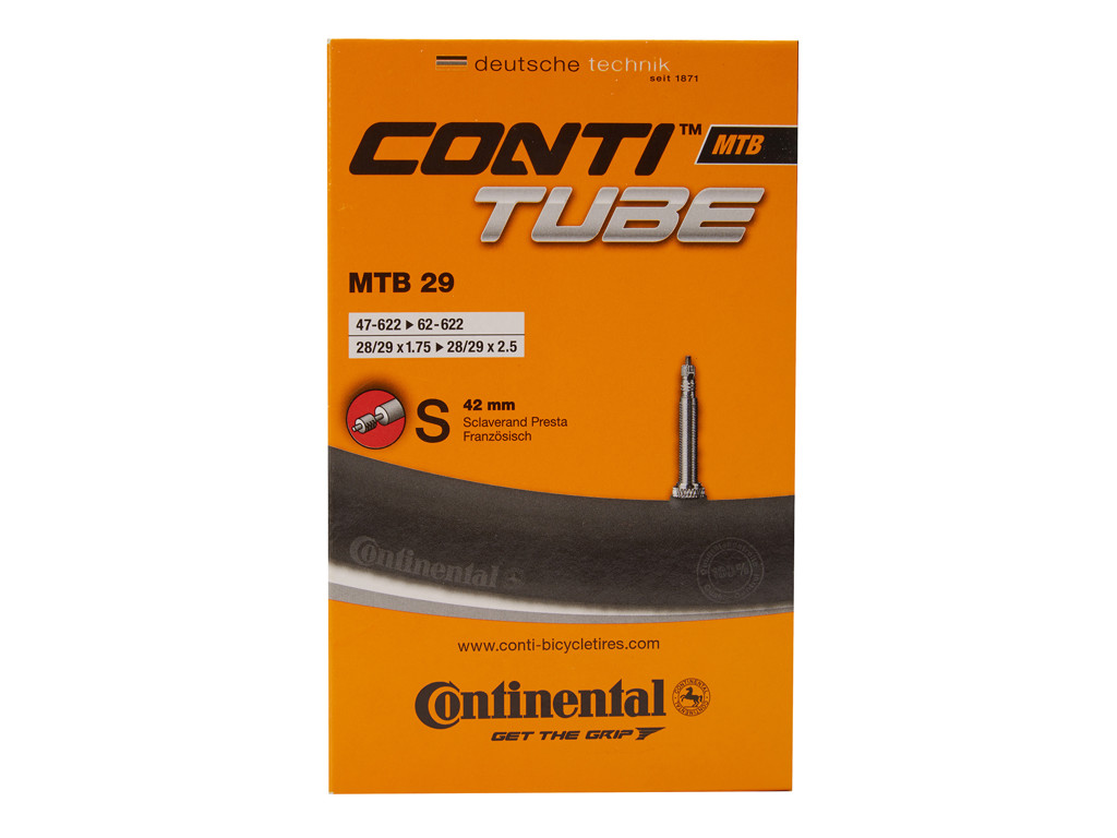 Mtb 29   Cykelslange   Str. 29"x1.75 2.50" (47 62x622)   42 Mm Racerventil fra Continental