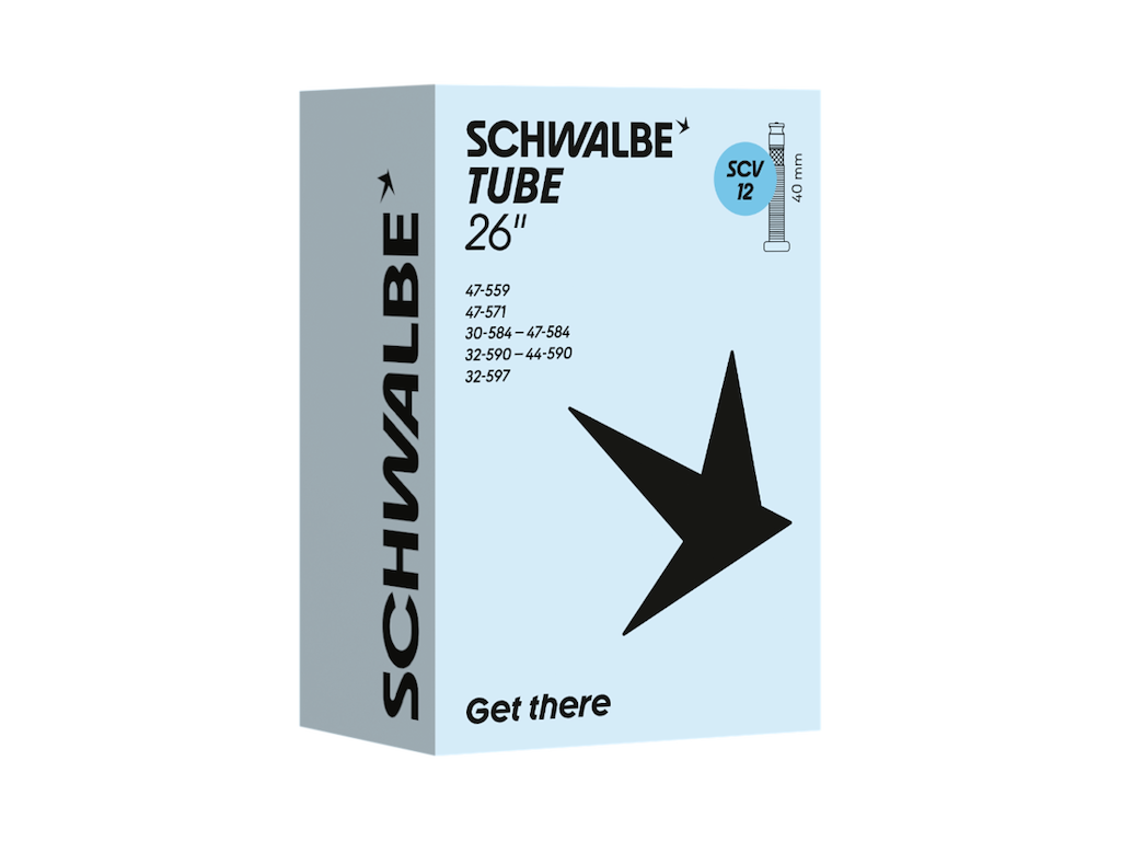 Slange 26" (25 40 559) Med Scv Clik Ventil   Scv12 fra Schwalbe