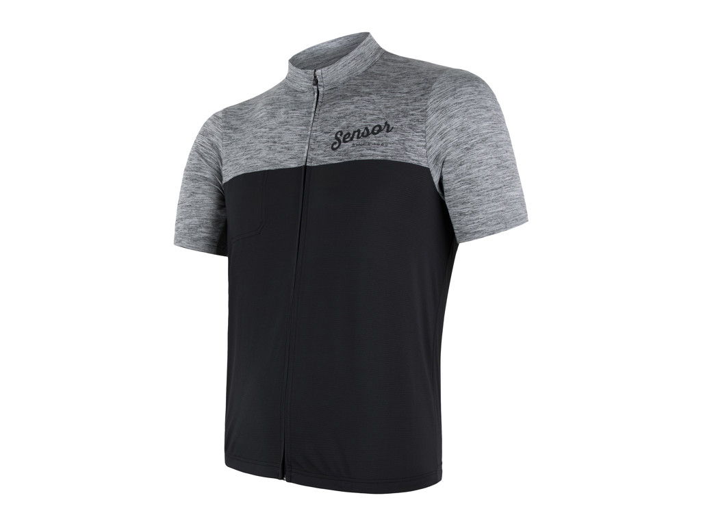 Motion Fz Jersey    Cykeltrøje Med Kort ærme   Grå Sort   Str. S fra Sensor