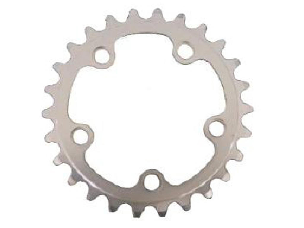 30t Klinge   ø74mm   9 10 Speed   5 Huller   Dural   Sølv fra Stronglight