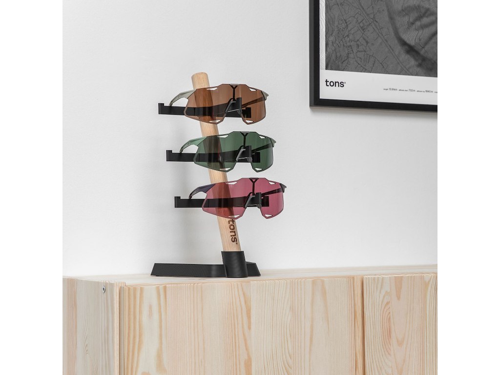 Desk Organiser   Holder Til 3 Par Solbriller   Naturlig Eg fra Tons