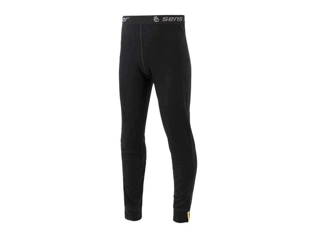 Merino Double Face   Skiunderbuks Til Børn   Sort   Str. 90 fra Sensor