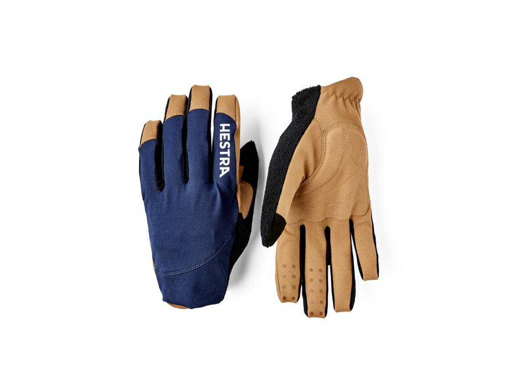 Spiro Long   Cykelhandsker   Navy Tan   Str. 9 fra Hestra