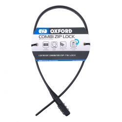 Oxford Combi Zip Lock Sort   Cykellås fra Oxc