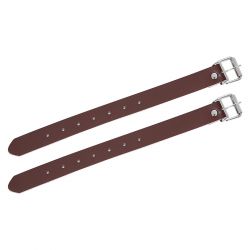 Oxford Læderremme Cykelkurv Brown (pair) One Size   Cykelreservedele fra Oxc