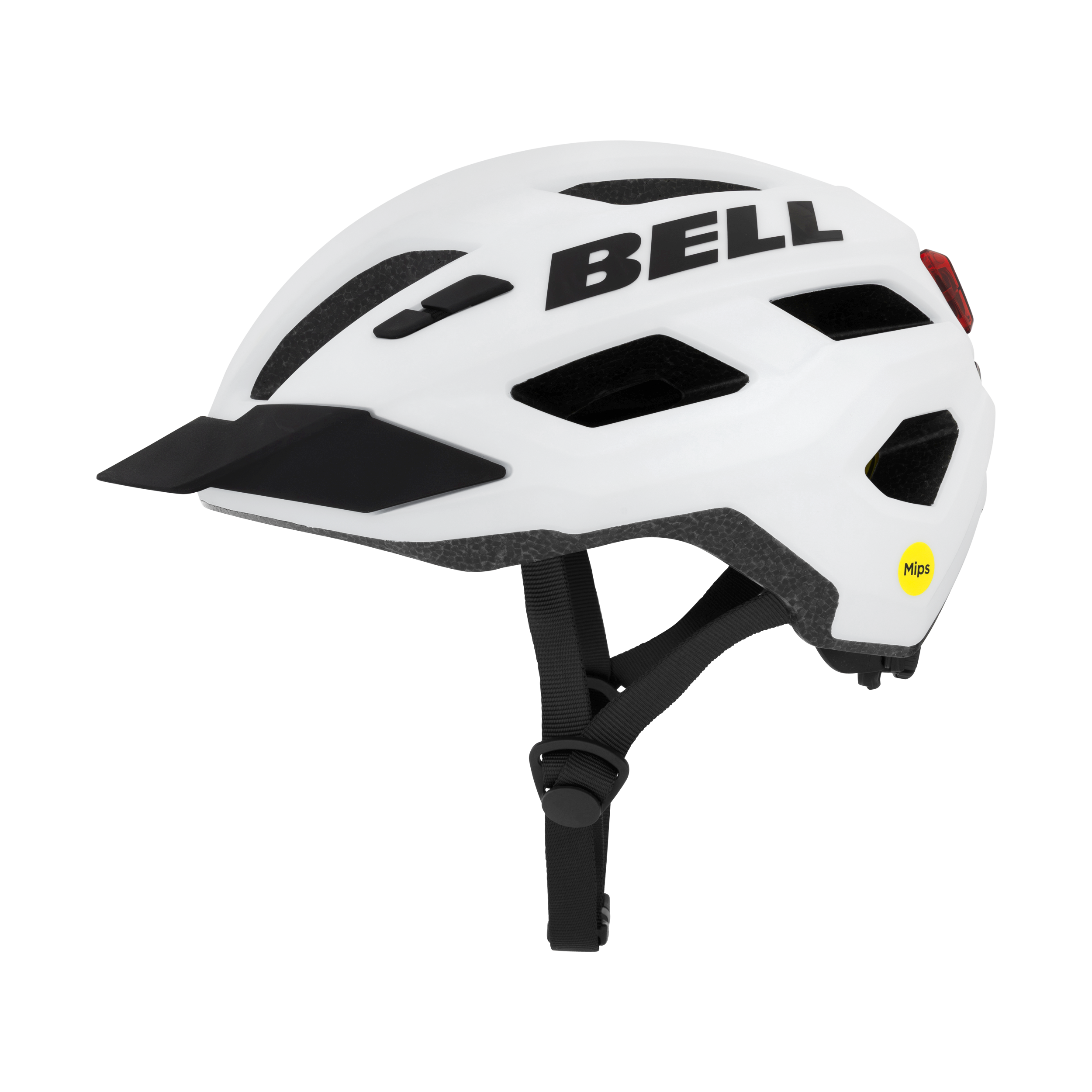 Bell Kick Led Mips I Hvid   Cykelhjelm   Onesize fra Bikers Best