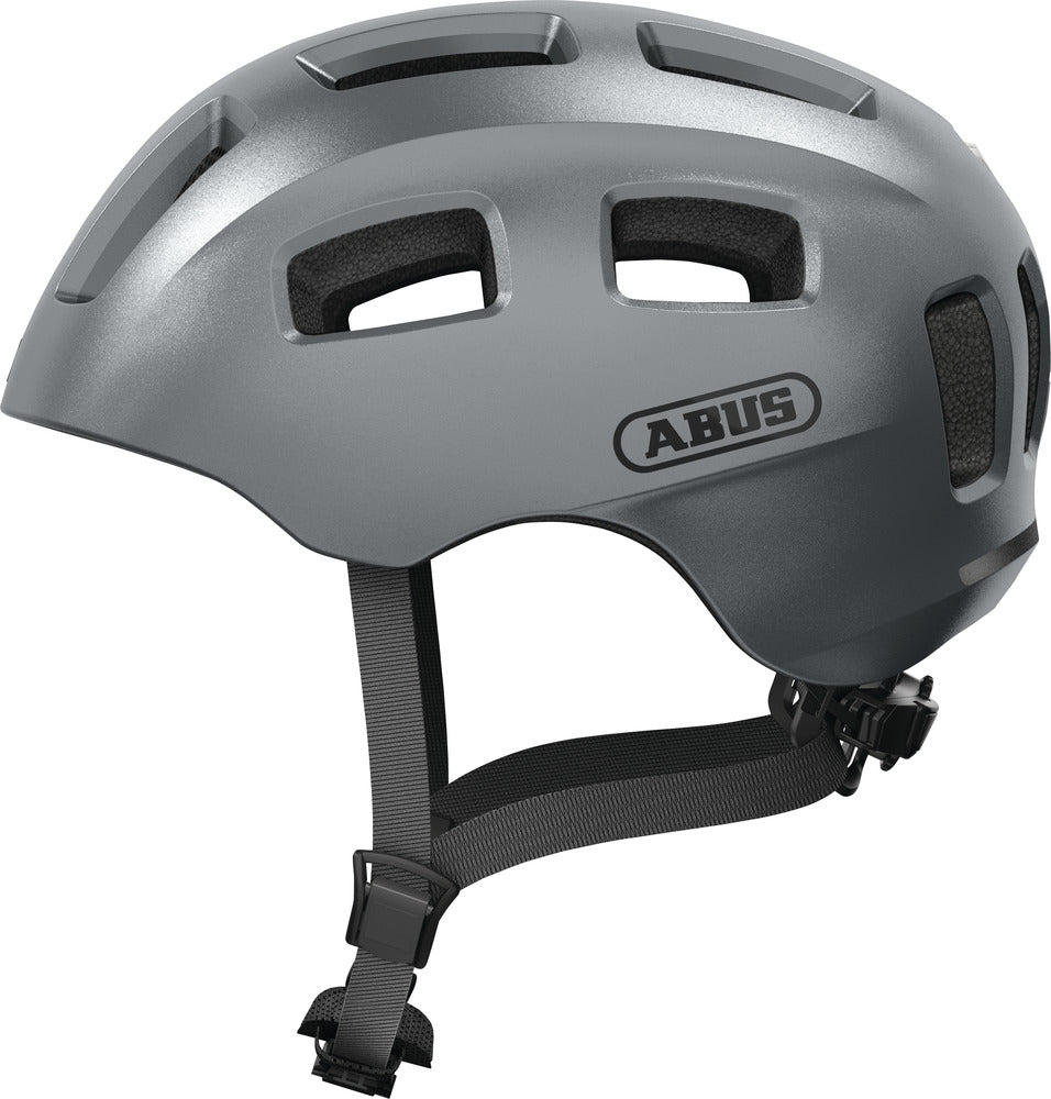 Youn I 2.0 Graphite Silver   Cykelhjelm   Small (48 54 Cm) fra Abus