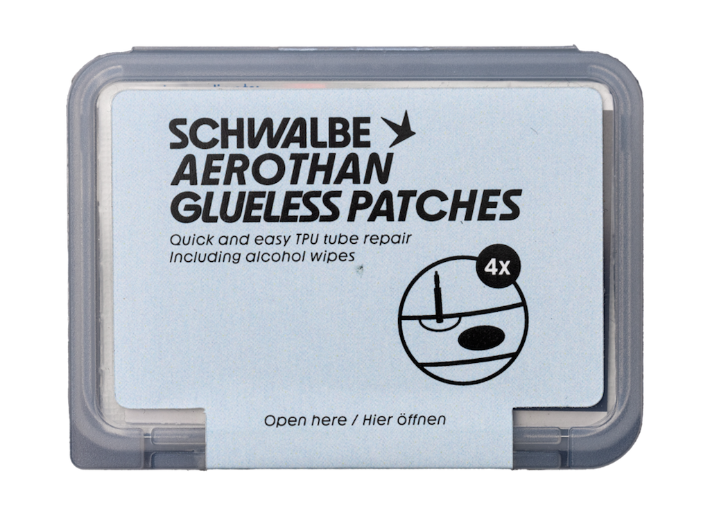 Aerothan Glueless Patches   Selvklæbende Lapper   4 Stk fra Schwalbe
