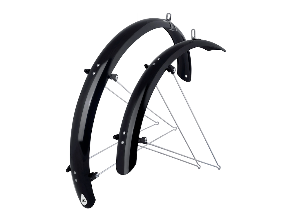 Aluflex Skærmsæt 26"   Inkl Stiver   Sort fra Force