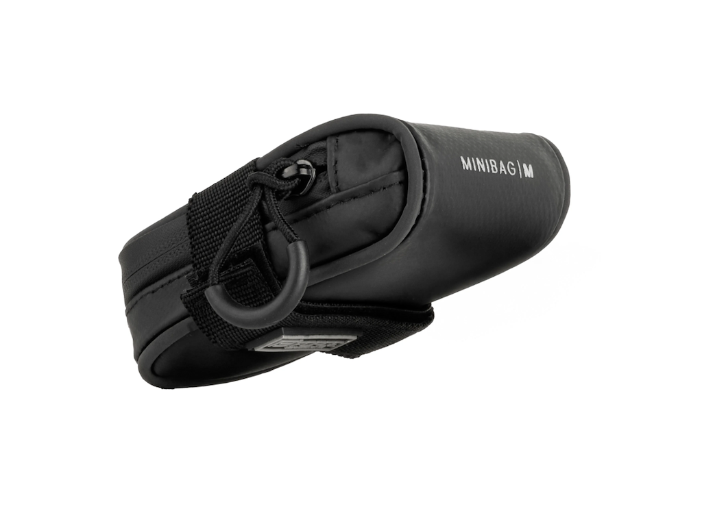 Minibag M Velcro Sadeltaske   0,2 Liter   Sort fra Force