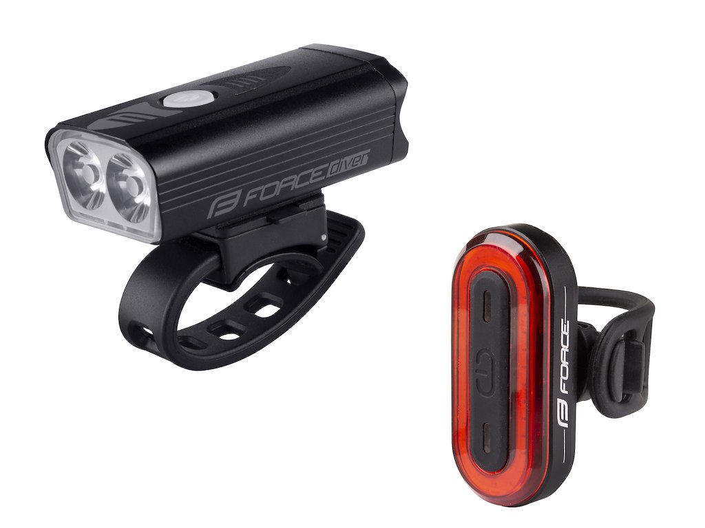 Diver Arc Lygtesæt   Usb Opladelig   900 40 Lumen fra Force