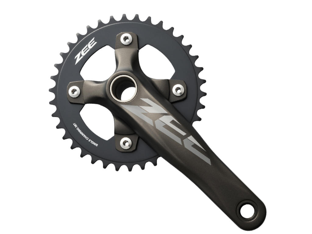 Zee Kranksæt Sort Enkelt 36 Tands Til 68 73mm Krankboks 170mm Pedalarme fra Shimano