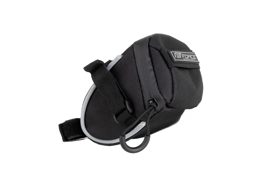 Jet Velcro M Sadeltaske   0,4 Liter   Sort fra Force