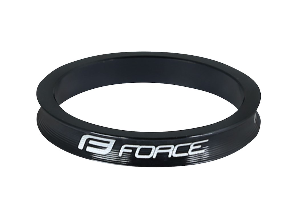 Spacer Til Headset 1 1 8'' Ahead 5 Mm Aluminium   Sort fra Force