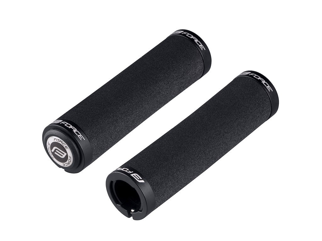 Håndtag Foam Straight Med Locking   Sort fra Force