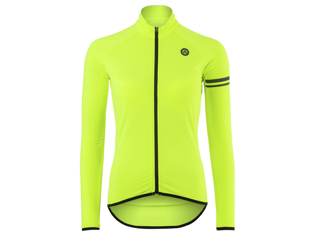 Cykeltrøje   Thermo Essential   Lange ærmer   Dame   Hi Vis   Gul   Str. Xs fra Agu