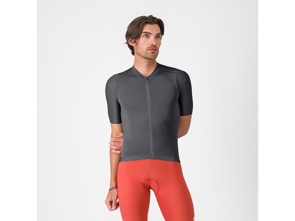 Espresso 2 Jersey   Cykeltrøje   Korte ærmer   Herre   Smoky Gray   S fra Castelli
