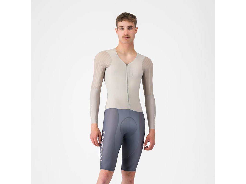 Body Paint V Tt Speedsuit   Speedsuit   Lange ærmer   Herre   Silver Moon Clay Smoky Gray   fra Castelli