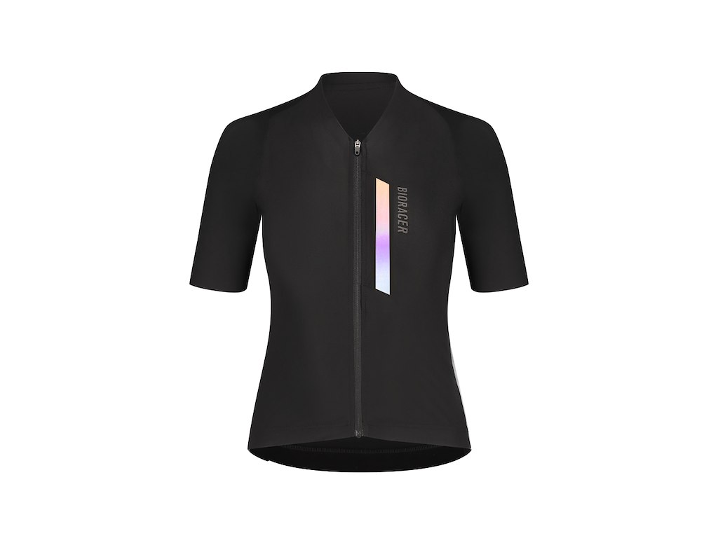 Icon Gravel Jersey   Cykeltrøje   Korte ærmer   Dame   Sort   S fra Bioracer