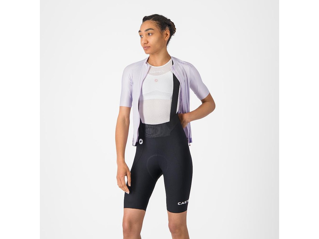 Espresso 2 W Dt Bibshort   Cykelshorts M Pude   Dame   Black   Xs fra Castelli