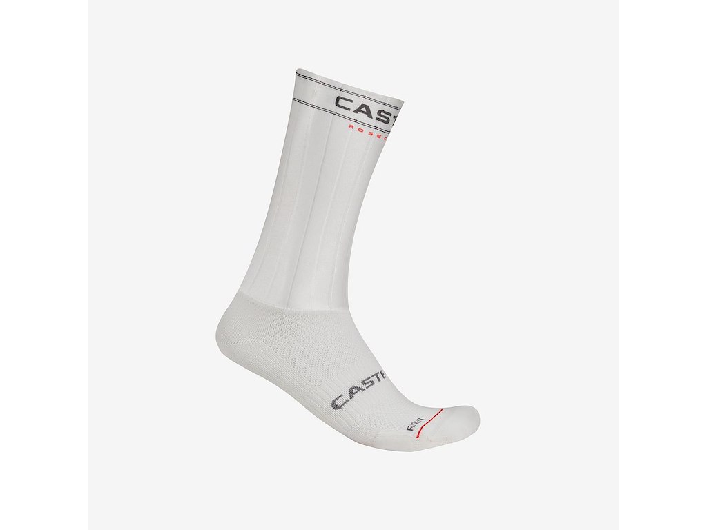 Fast Feet 4 Sock   Cykelstrømper   Hvid   Sm fra Castelli