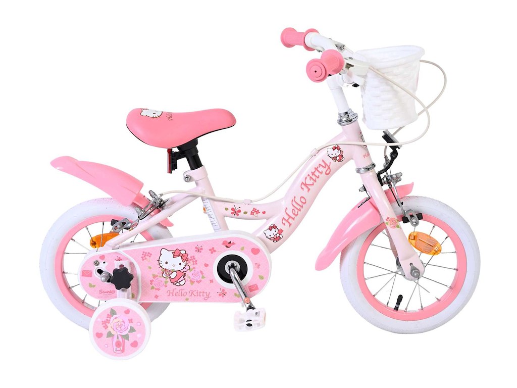 Hello Kitty Børnecykel   12" Med Støttehjul   Lyserød fra Volare