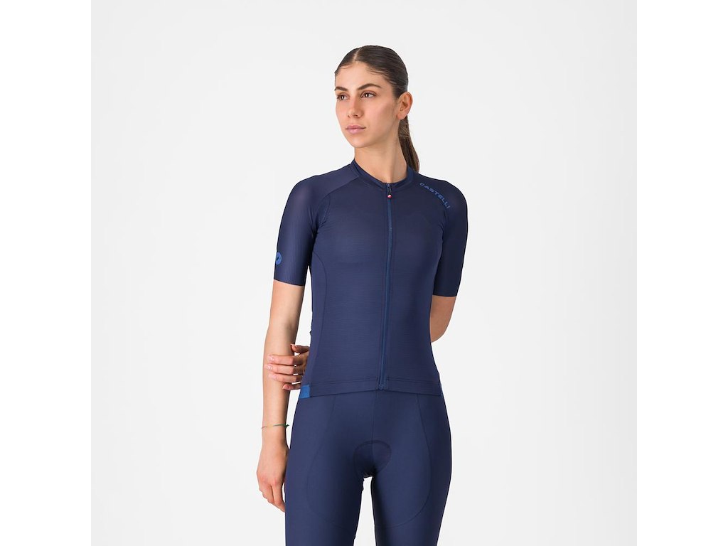 Espresso 2 W Jersey   Cykeltrøje   Korte ærmer   Dame   Belgian Blue   Xs fra Castelli