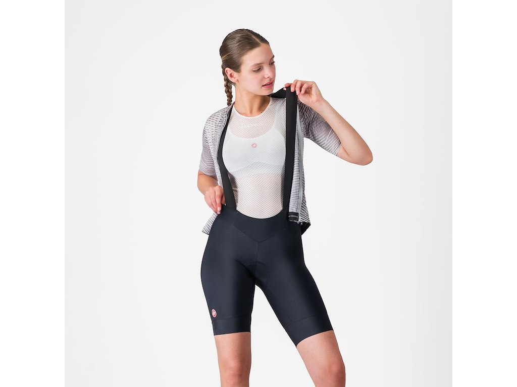 Prima 2 Dt Bibshort   Cykelshorts M Pude   Dame   Sort   S fra Castelli