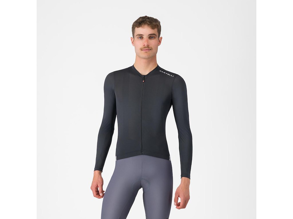 Espresso 2 Ls Jersey   Cykeltrøje   Lange ærmer   Herre   Sort   3xl fra Castelli