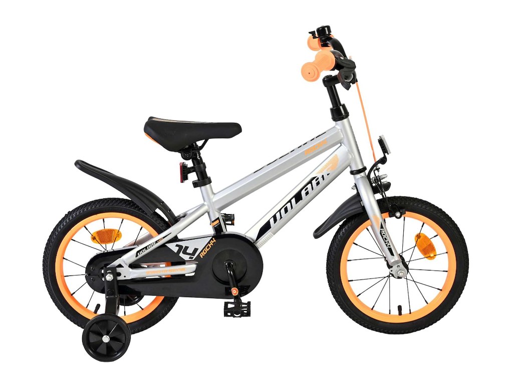 Rocky Børnecykel   14" Med Støttehjul   Grå fra Volare