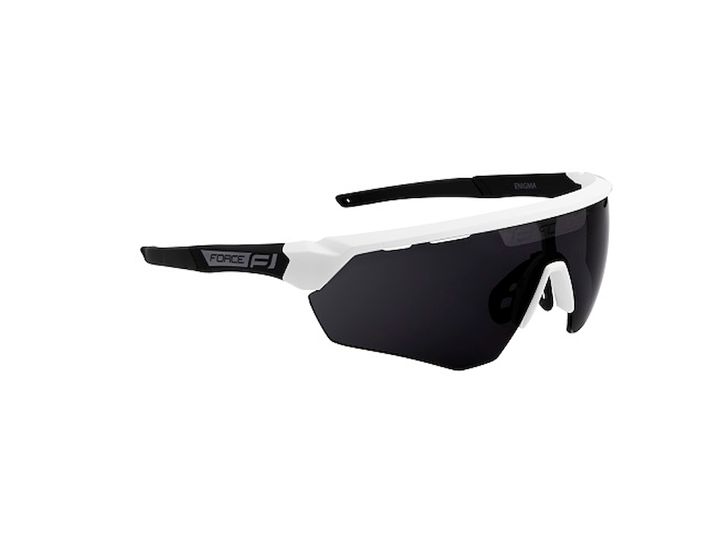 Enigma Cykelbriller Hvid Mat Sort fra Force