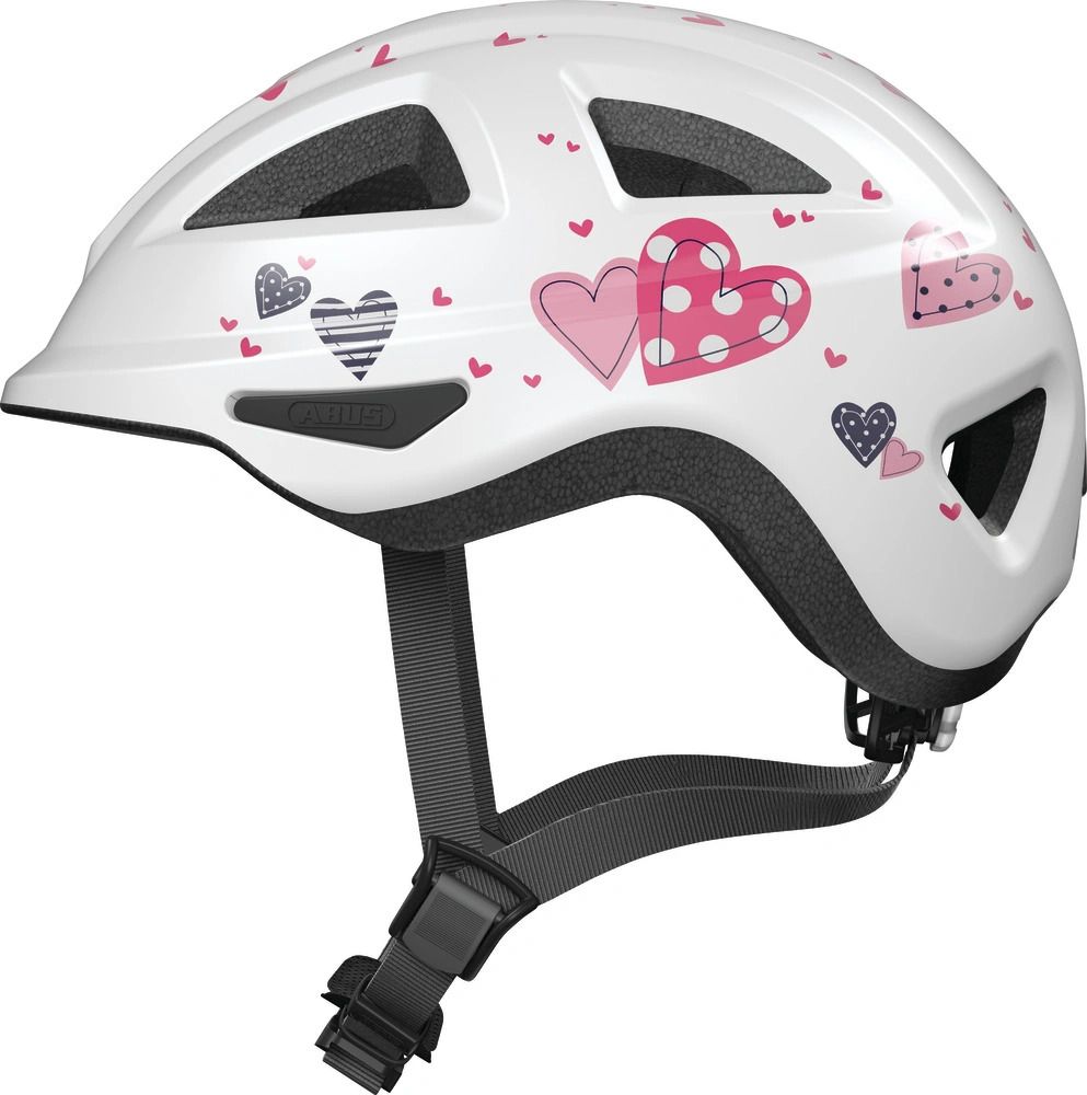 White Heart Anuky 2.0 Ace Børnehjelm   Small (46 52 Cm)   Hvid fra Abus
