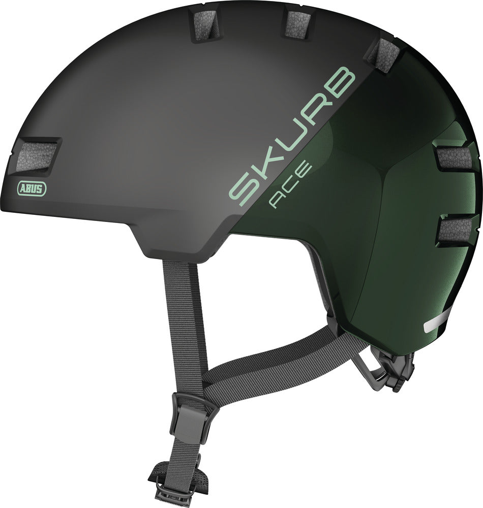 Skurb Ace Moss Green   Cykelhjelm   Small (52 56 Cm) fra Abus